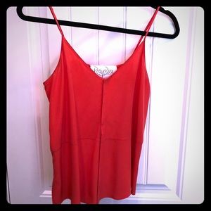 Red silk Rory Beca Tank- perfect for summer!!